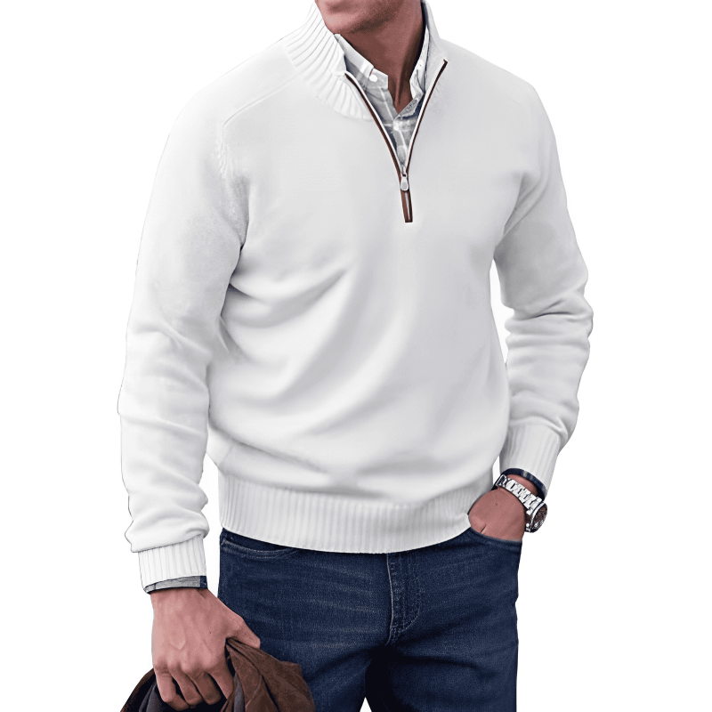 Noah - Pullover Elegante con Zip