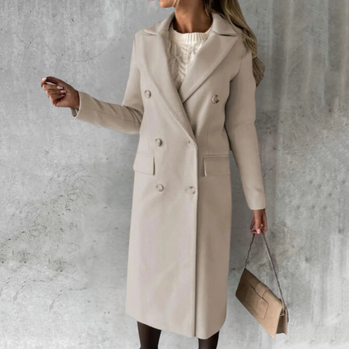 Selene™ | Trench in Lana Elegante e Chic per la Città