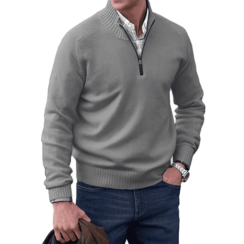 Noah - Pullover Elegante con Zip