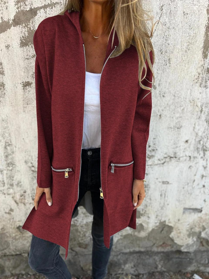 Jula | Cardigan con Zip e Maniche Lunghe