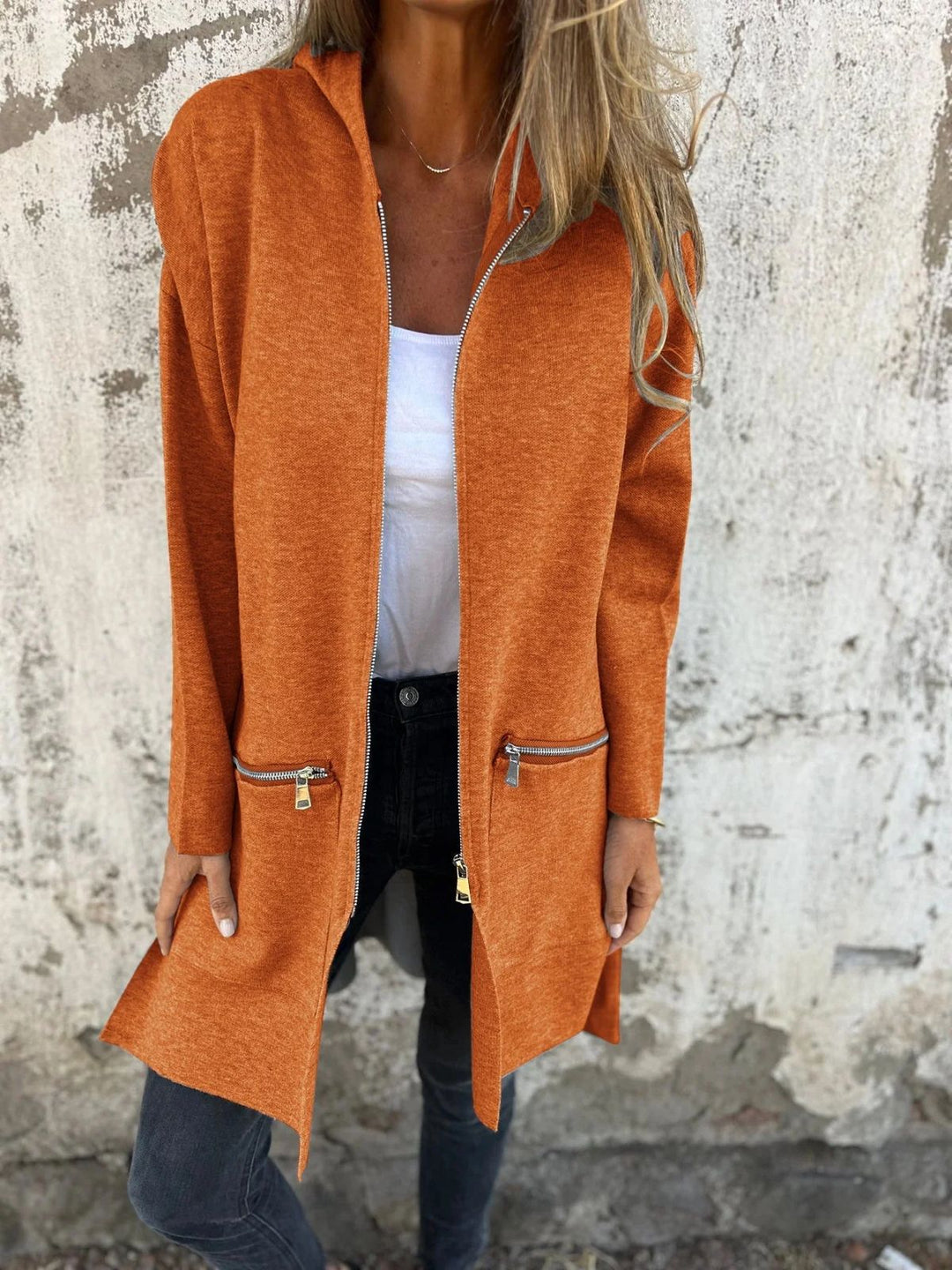 Jula | Cardigan con Zip e Maniche Lunghe