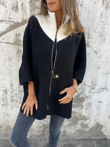 Marthe | Giacca Cardigan Casual con Collo Alto