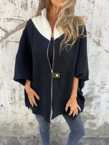 Marthe | Giacca Cardigan Casual con Collo Alto